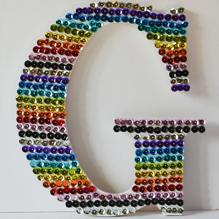 Sequins Monogram Decor