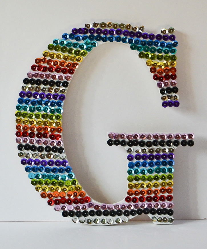 Sequins Monogram Decor
