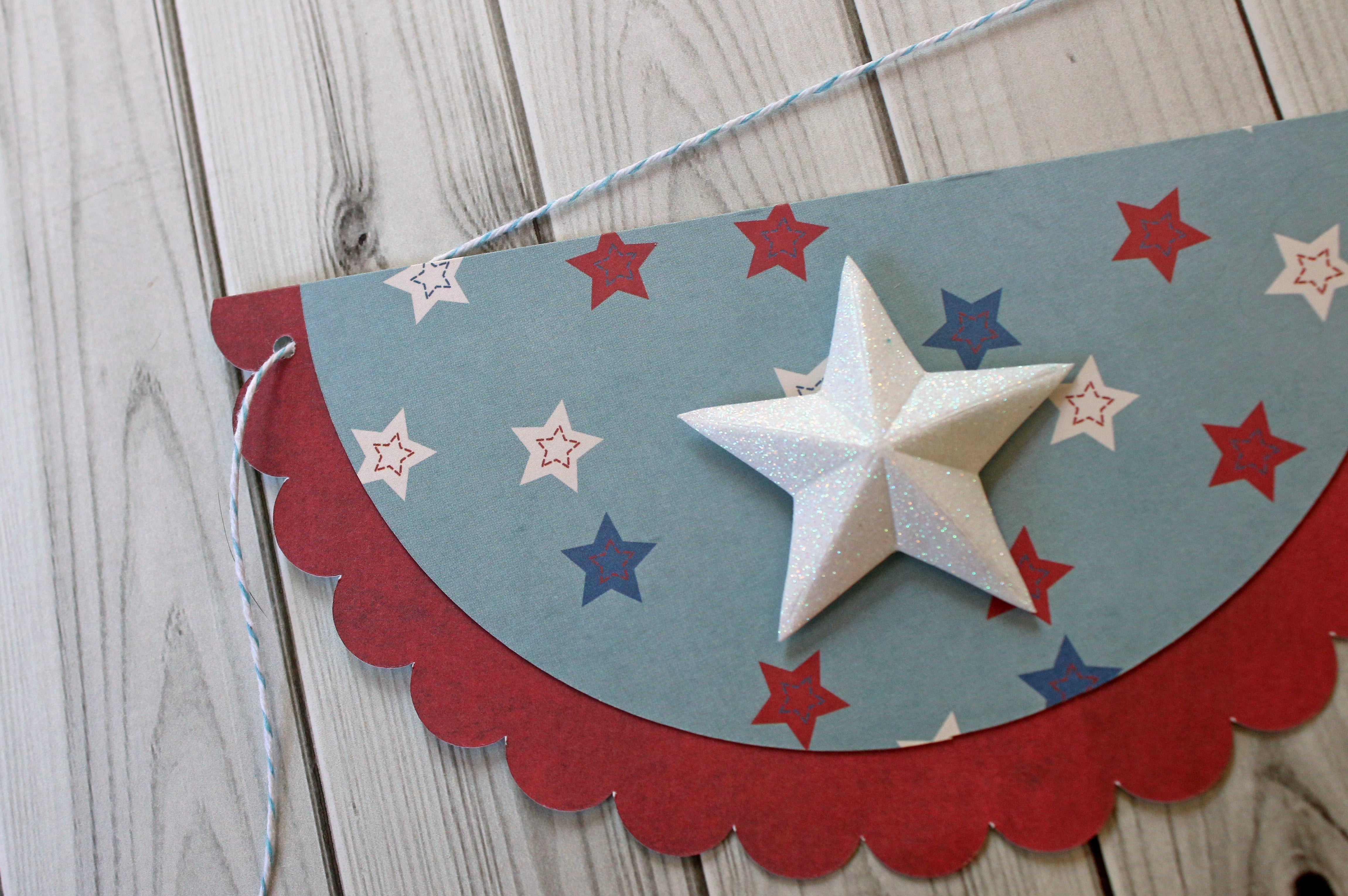July 4th Bunting Banner