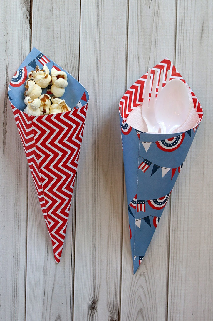 4th of July Utensil and Treat Cones