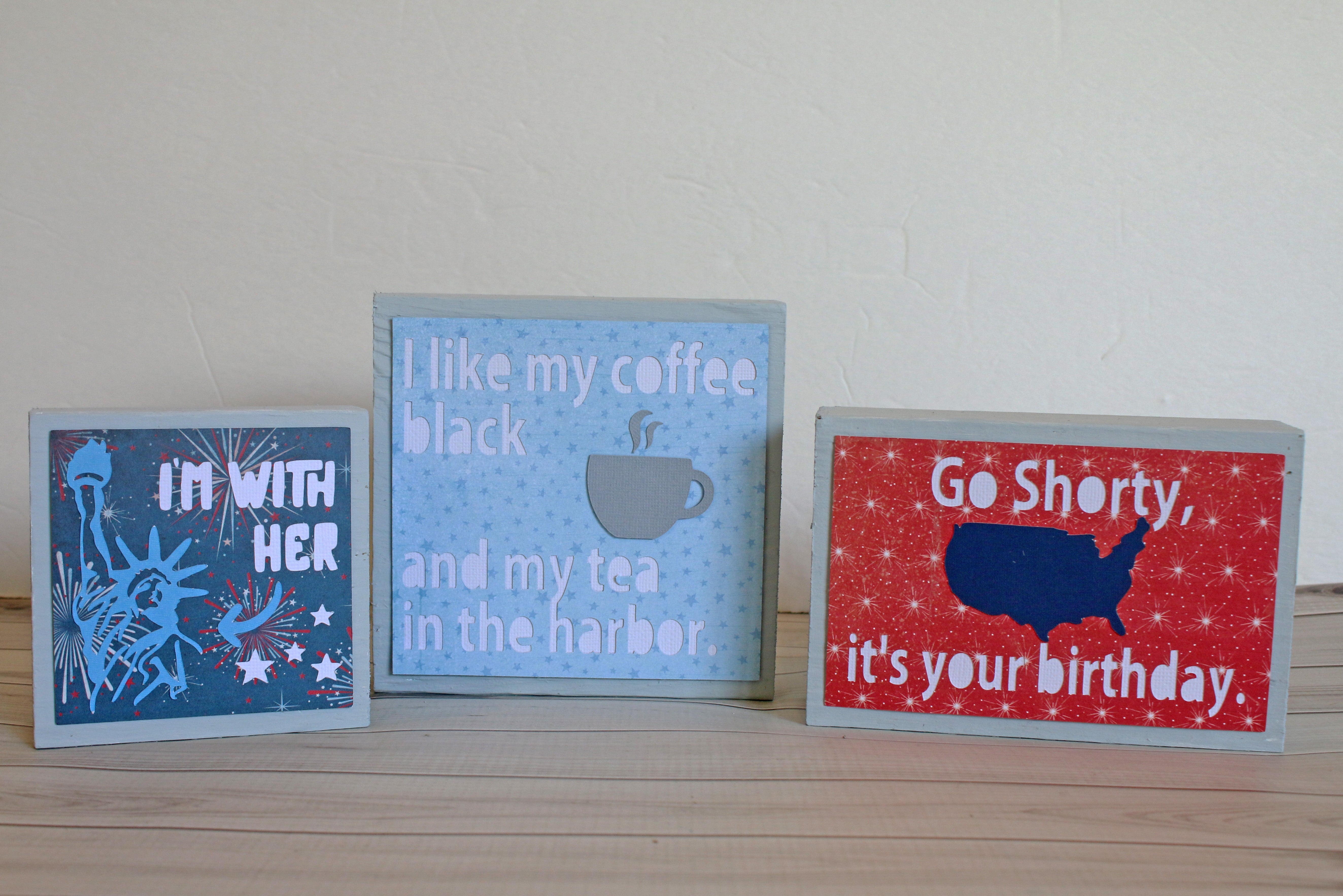 4th of July Wood Blocks