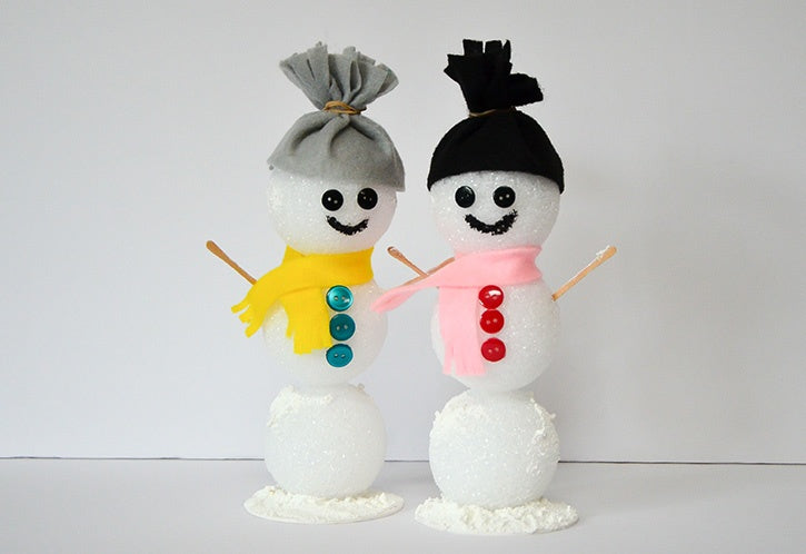 Kids Craft: Styrofoam Snowman