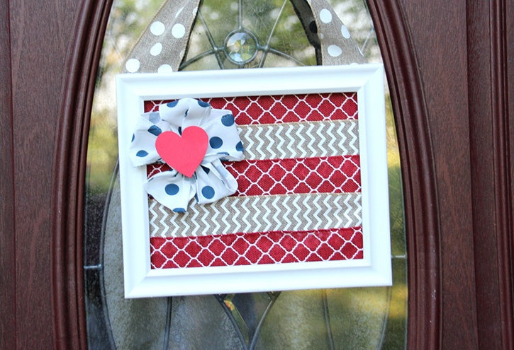 American Flag Front Door Decor