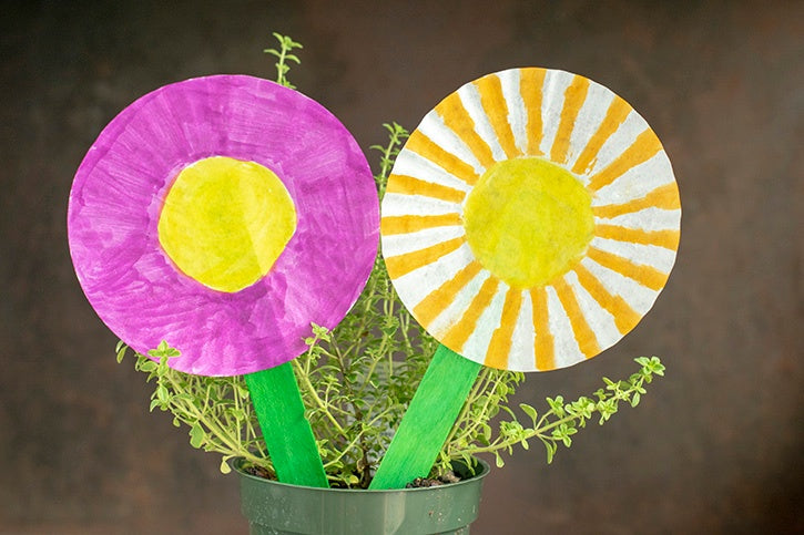 Kids Craft: Cupcake Liner Flower