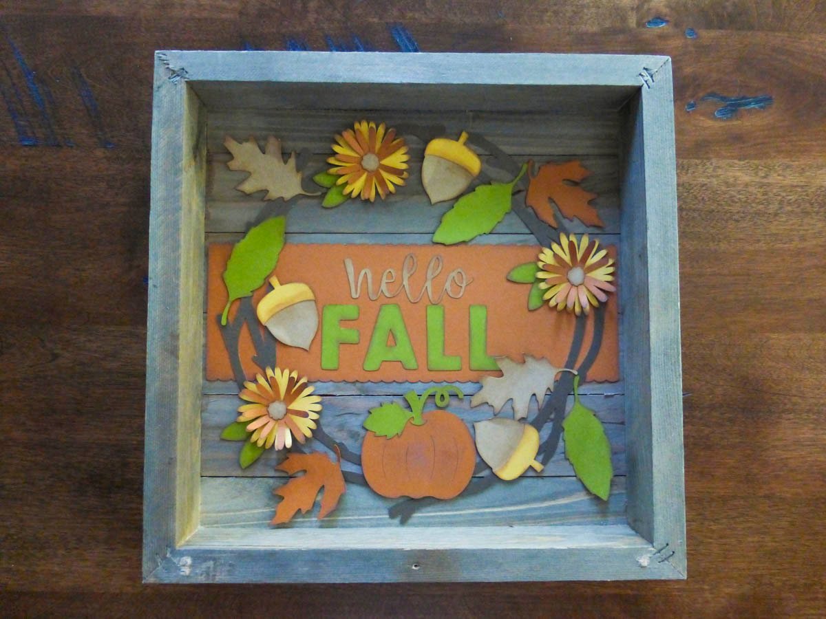 ‘Hello, Fall’ Shadow Box
