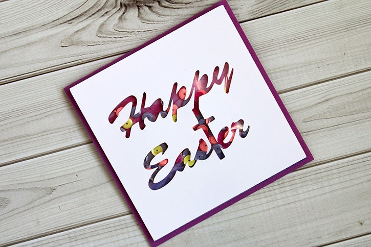 Photo Pocket Easter Shaker Card
