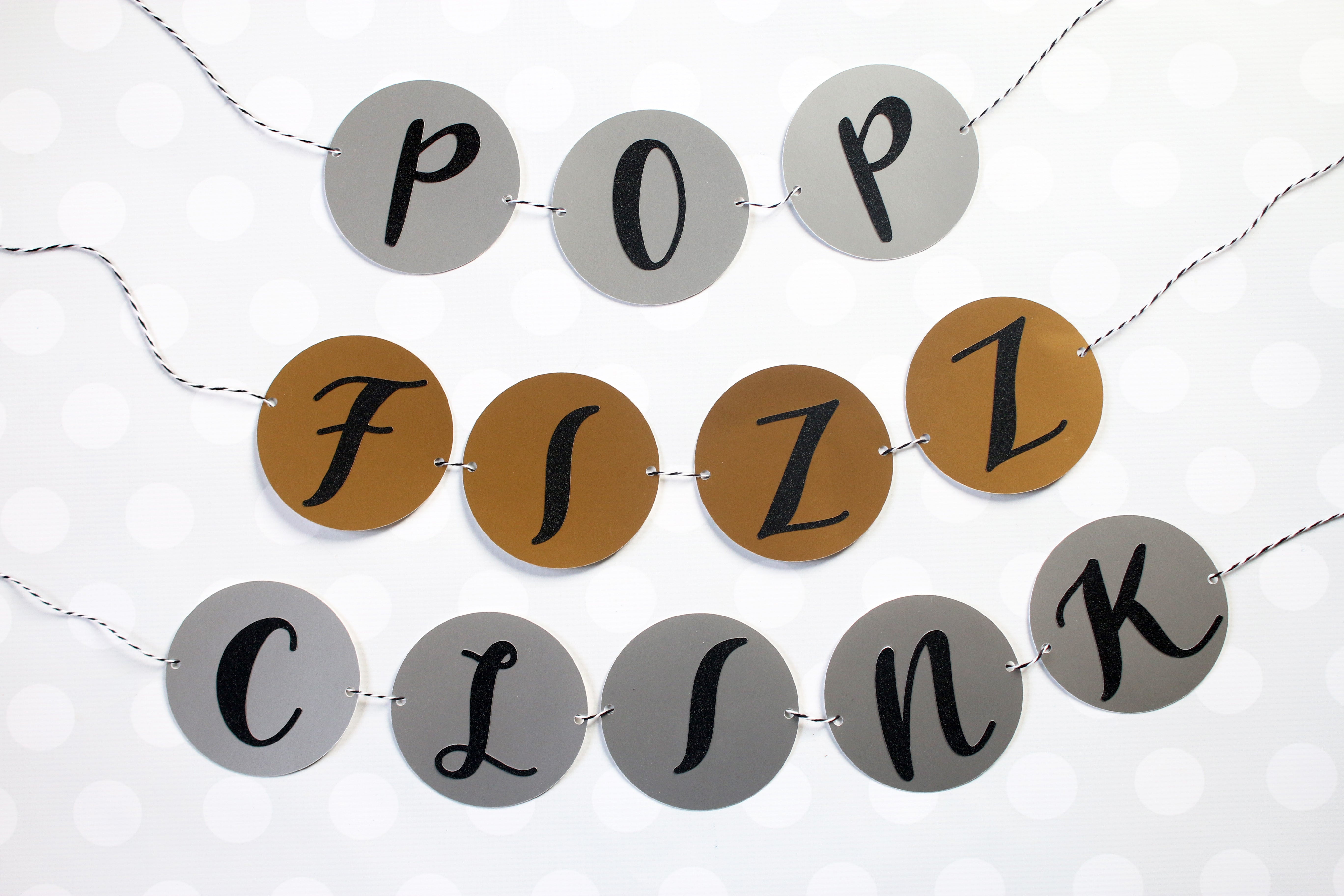 Pop, Fizz, Clink' NYE Banner