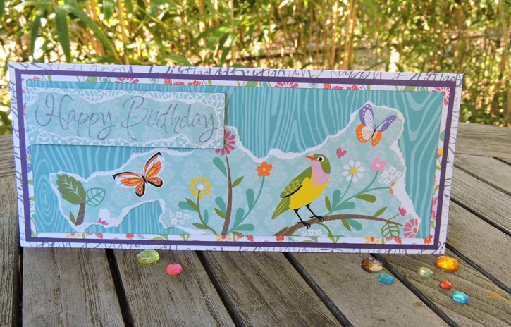 Birds & Butterflies Birthday Card