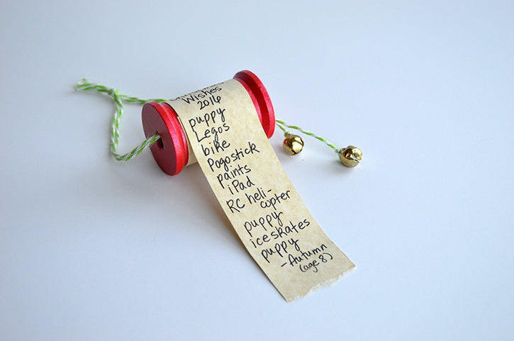 Wish List Ornament Made with Glue Dots Craft Dots