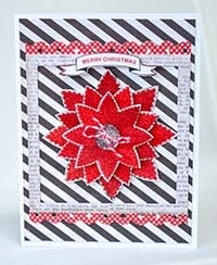 Poinsettia Christmas Card