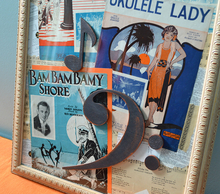 Craft Cuts: Vintage Music Collage