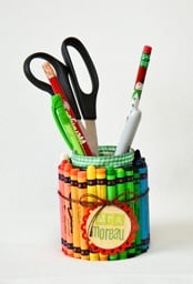 Teacher Gift - Altered Crayon Jar