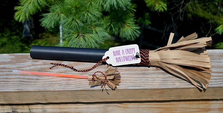 Glow Stick Witch Brooms