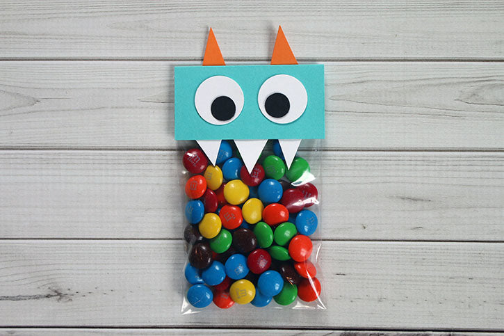 Make Monster Halloween Treat Bags with Supplies at Walmart