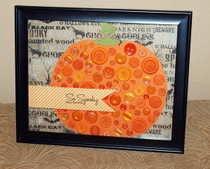 Kid's Craft - Button Pumpkin