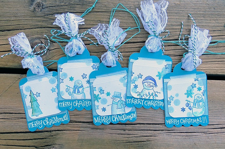 Merry, Merry Christmas Gift Tags Set of 5 Tags