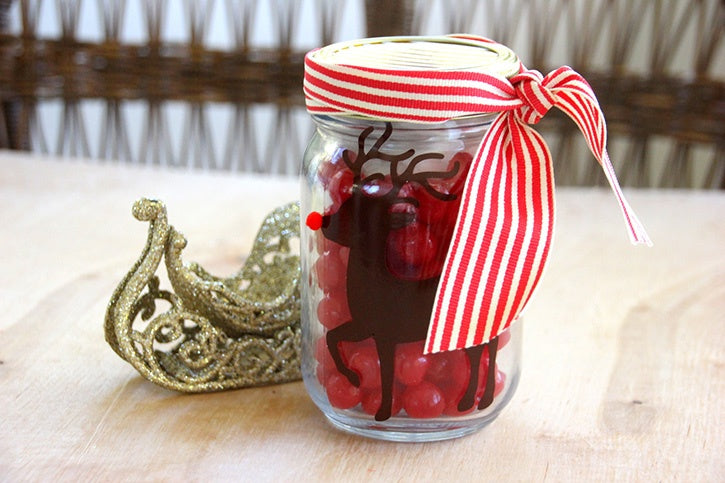 Reindeer Nose Treat Jar