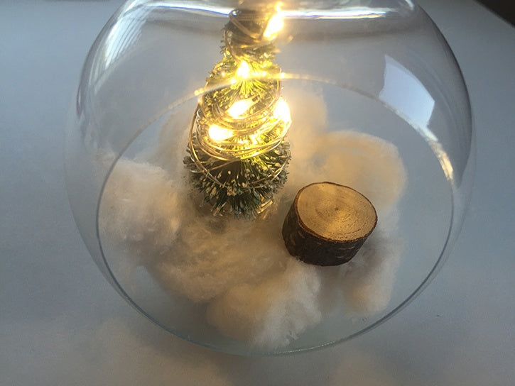 Rustic Lighted Ornament