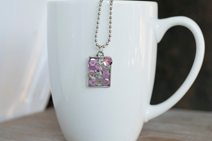 Sequin Charm Necklace