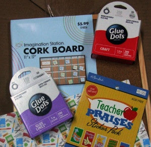 Stay Organized with a School Themed Corkboard