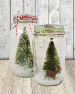 Winter Mason Jar Centerpiece