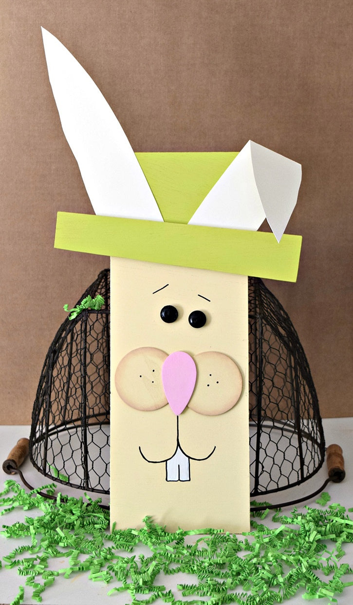 Hippity Hoppity Happity Wooden Easter Bunny