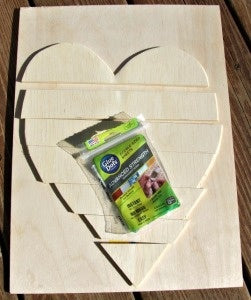Wood Valentine Decor