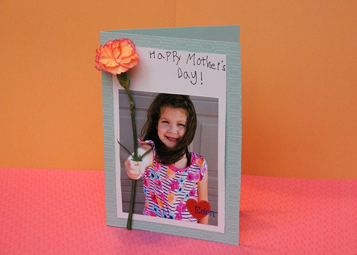 Mother's Day Fresh Flower & Photograph Card