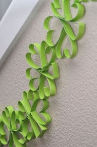 St. Patrick's Day Clover Garland