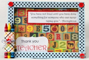 Teacher Appreciation Gifts - Thank You Frame