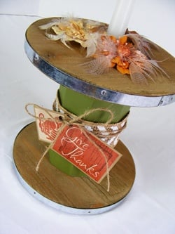 Thankful Spool Centerpiece
