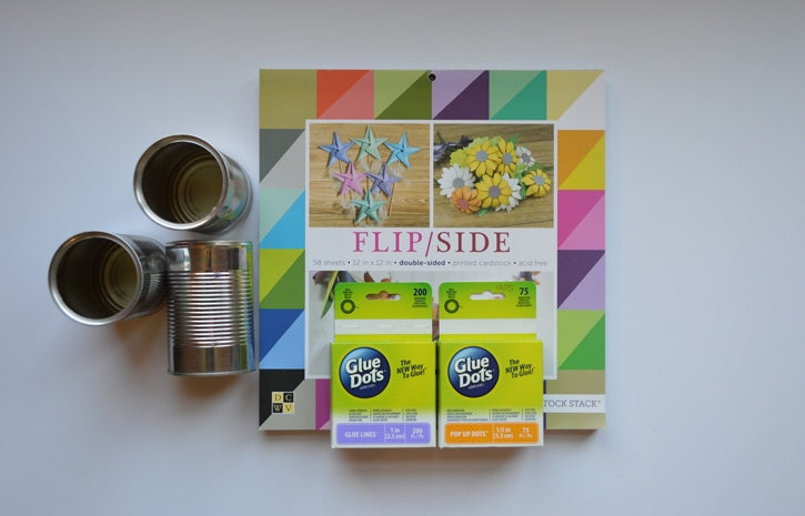 Tin Can School Supply Organizer