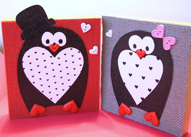 Penguin Valentine's Day Decor