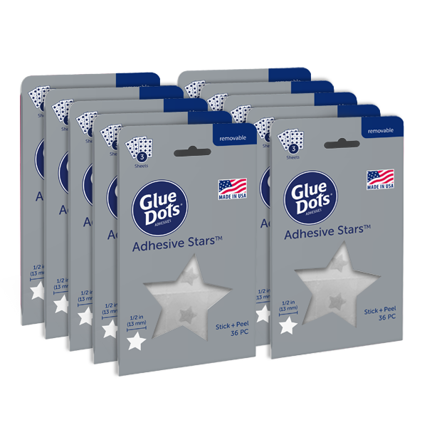Glue Dots Removable Adhesives 1/2 in 200 Pc Non-Toxic USA Photo