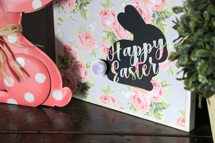 Floral Bunny Decor