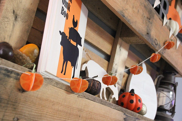 3D Pumpkin Garland
