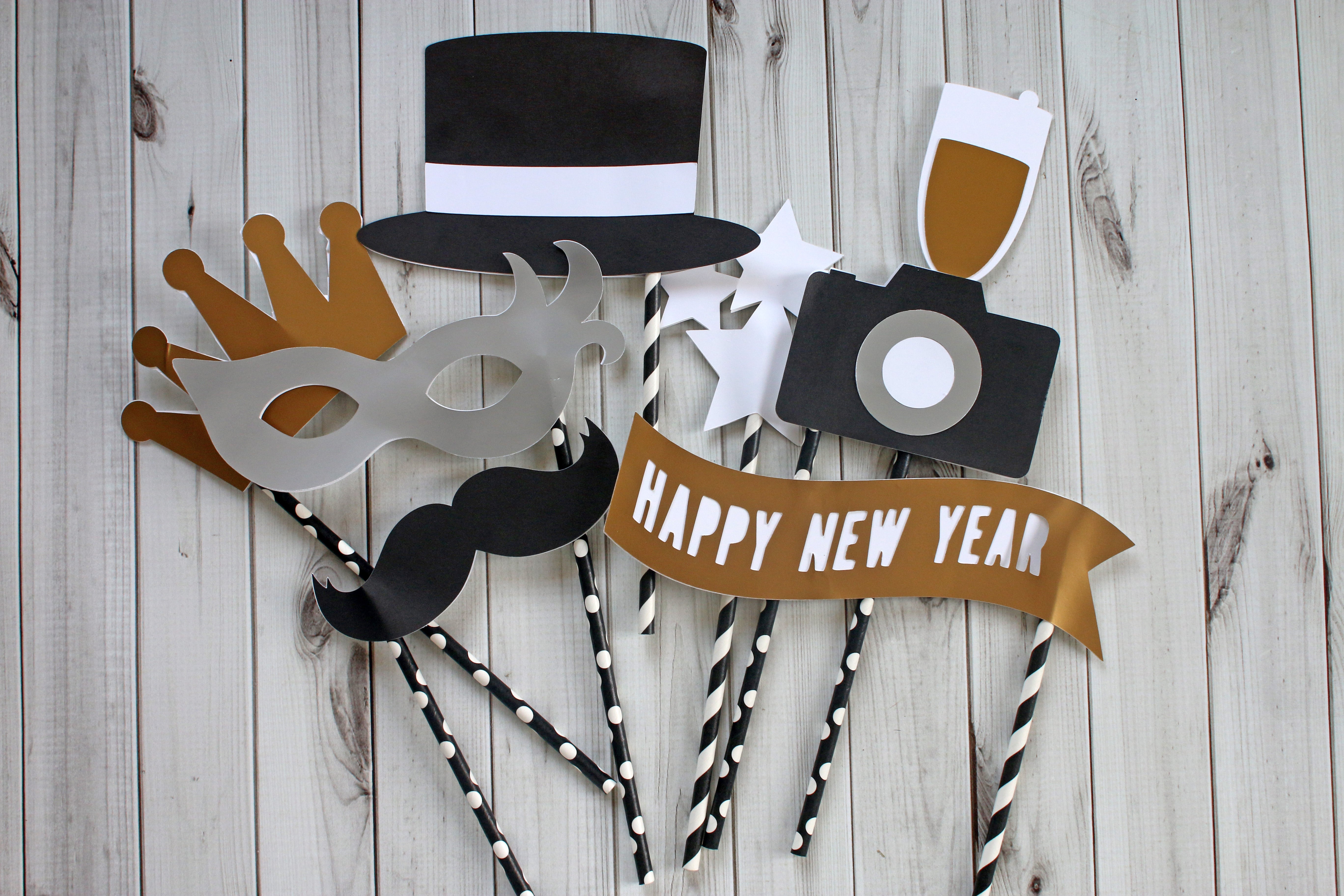 New Years Photo Props