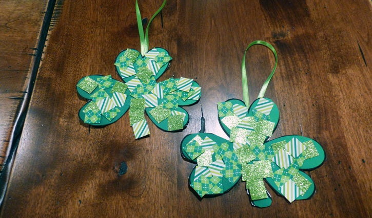 St. Patrick's Day Faux Mosiac Shamrock Kids Craft