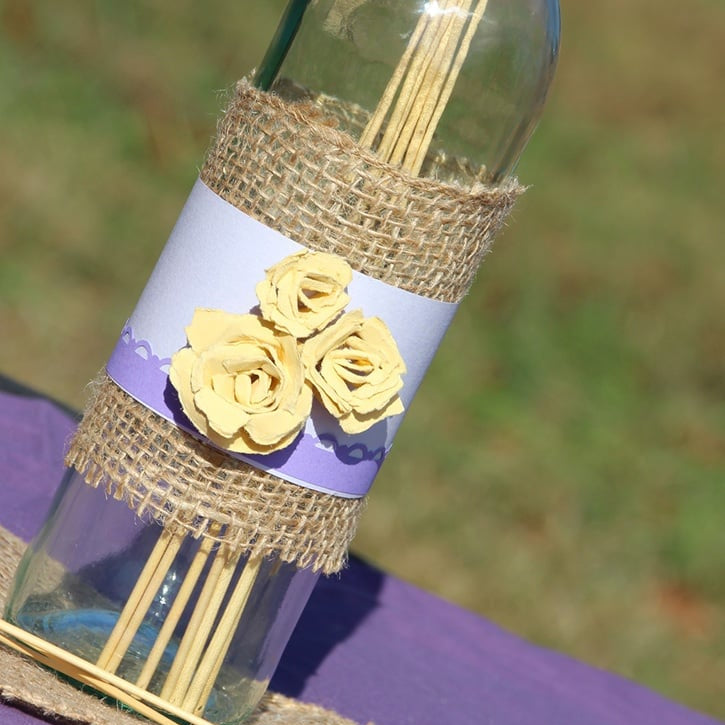DIY Glass Bottle Wedding Centerpieces