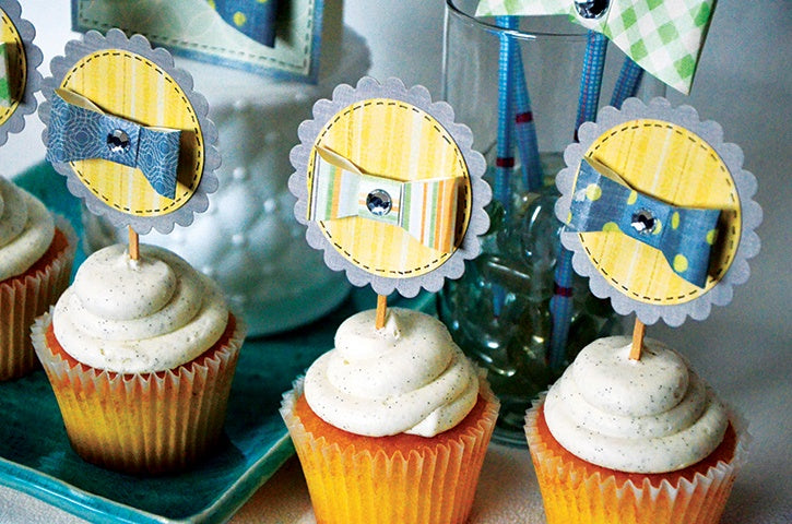 Bow Tie Cupcake Toppers