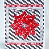 Poinsettia Christmas Card