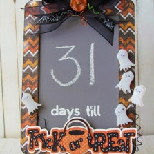 Count Down to Halloween with Ghosts & Glue Dots