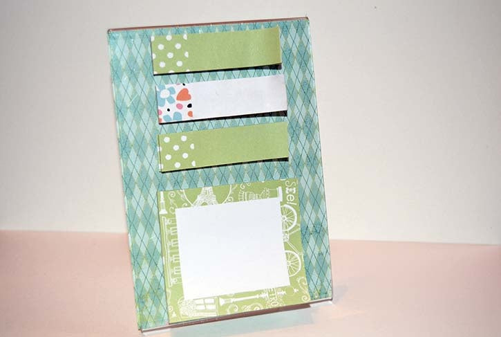 Homemade Sticky Note Holder