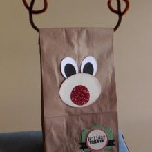 Rudolph The Reindeer Treat Bag