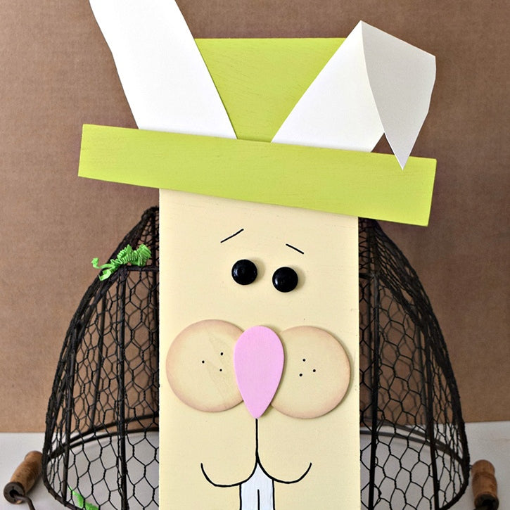 Hippity Hoppity Happity Wooden Easter Bunny
