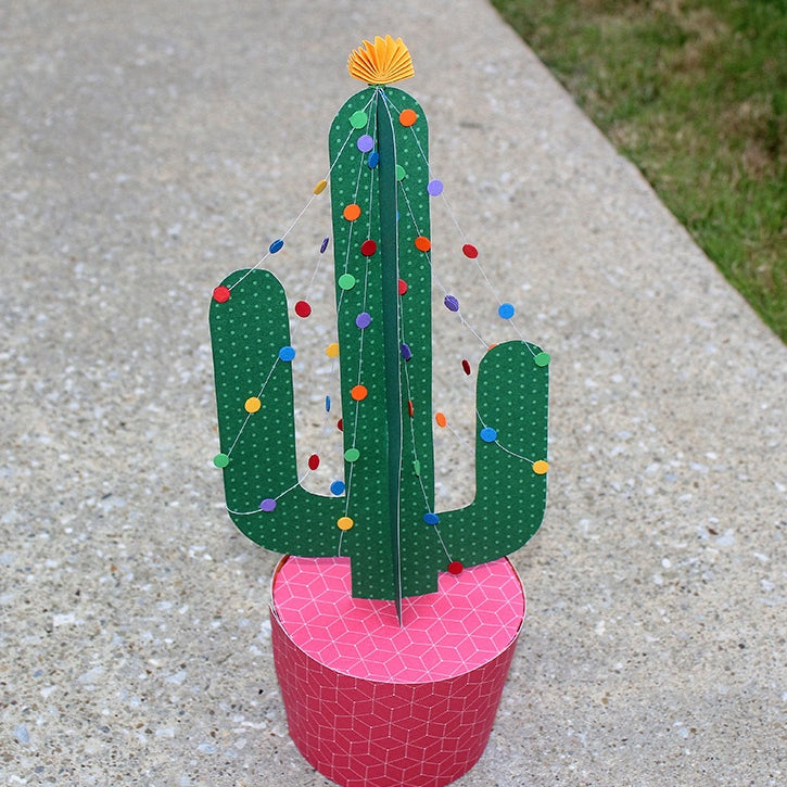 Paper Christmas Cactus