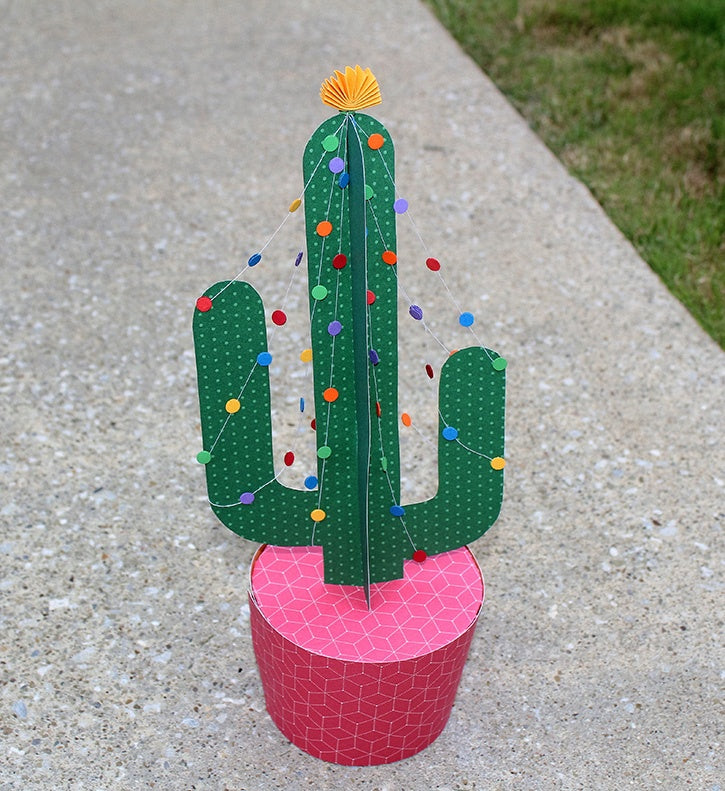 Paper Christmas Cactus