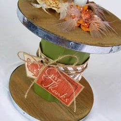 Thankful Spool Centerpiece