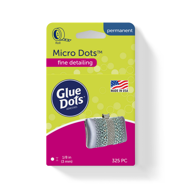 Glue Dots, Permanent Dots, Double-Sided, 1/2, .5 Inch, 60 Dots per Pack,  360 Dots Total, DIY Craft Glue Tape, Sticky Adhesive Glue Points, Liquid  Hot